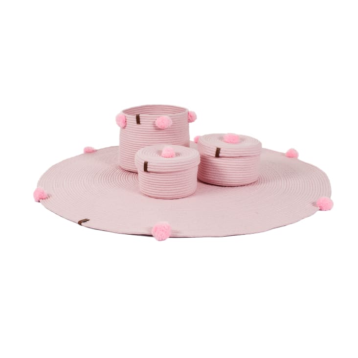 Lorena canals cesta juguetes Bubbly rosa