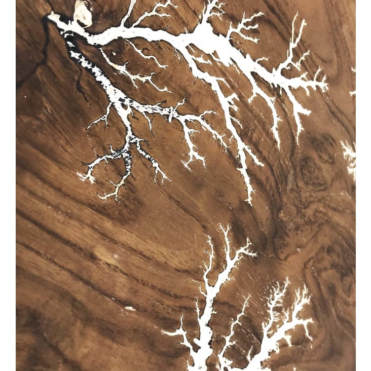 Tableau Mural Bois Montagnes 3D - Déco Alpine Style Art Déco