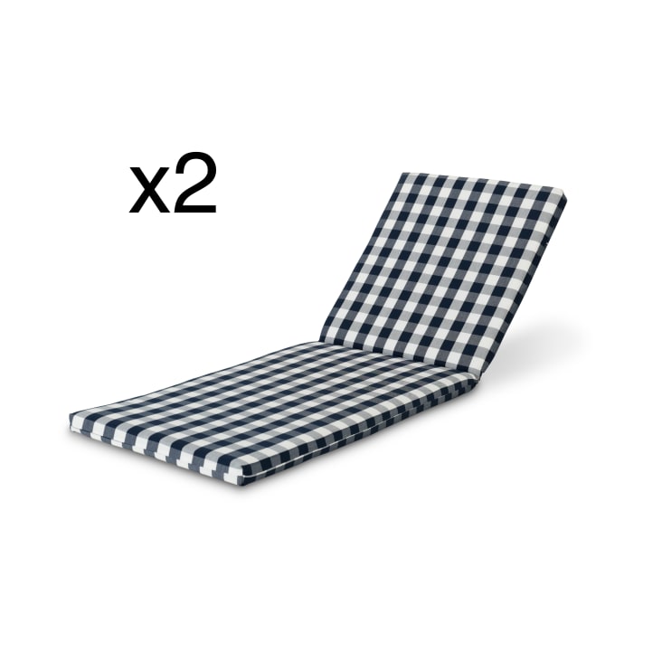 Coussin Transat 200x60x5 Cm Beautissu - Résistant UV, Housse Lavable, 4 Sangles De Fixation, Gris Foncé