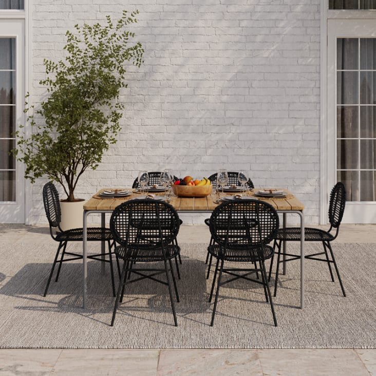 Set De Jardin Bistrot 3 Pièces En Aluminium Moulé - Table + 2 Chaises Pour Terrasse, Balcon, Cour (Blanc Ou Vert) - 9
