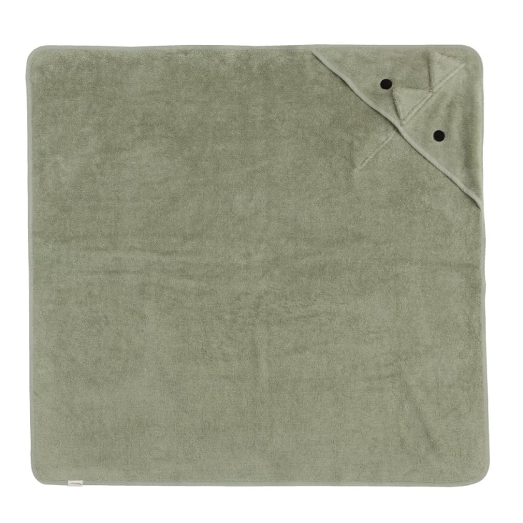 Kapuzenhandtuch Baby 100x100 Cm Grün - Weiches Badetuch Mit Kapuze In Geschenkbox