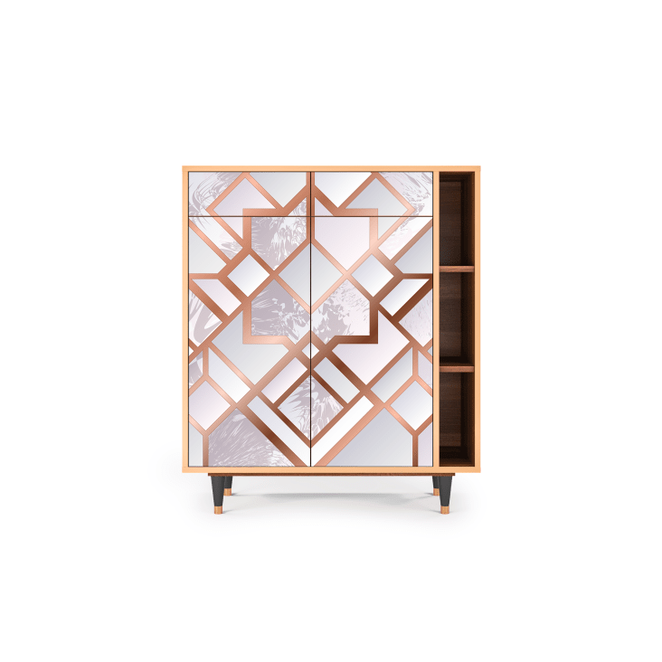 Credenza rosa chiaro 2 cassetti e 2 ante L 94 cm PASTEL FAIRYTALE