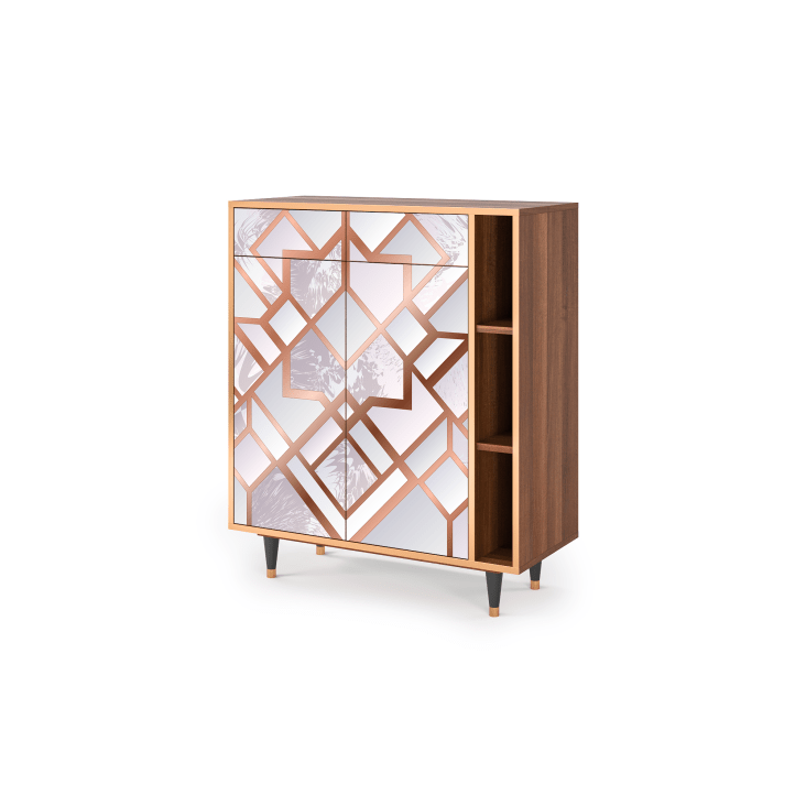 Credenza rosa chiaro 2 cassetti e 2 ante L 94 cm PASTEL FAIRYTALE