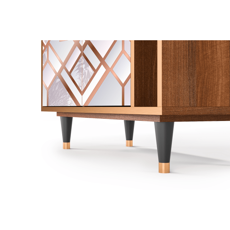 Credenza rosa chiaro 2 cassetti e 2 ante L 94 cm PASTEL FAIRYTALE