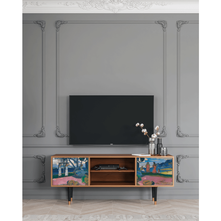 Mobile TV multicolore 2 ante L 170 cm DAY OF THE GOD BY PAUL GAUGUIN Maisons du Monde