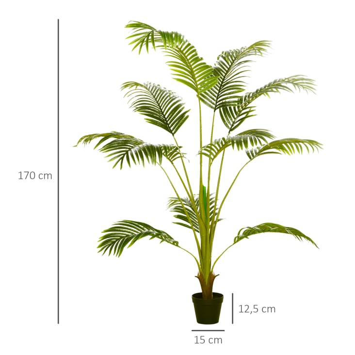 Planta bamboo artificial con macetero 130cm – Luz Garden