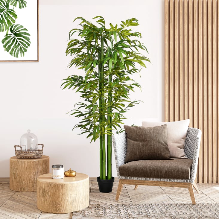 Bambú artificial ø15.5 x 120 cm color verde