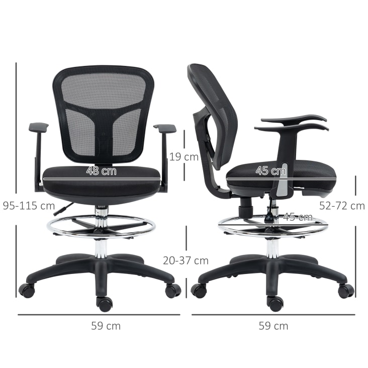 Silla de escritorio 59x59x115 cm negro cropped-2