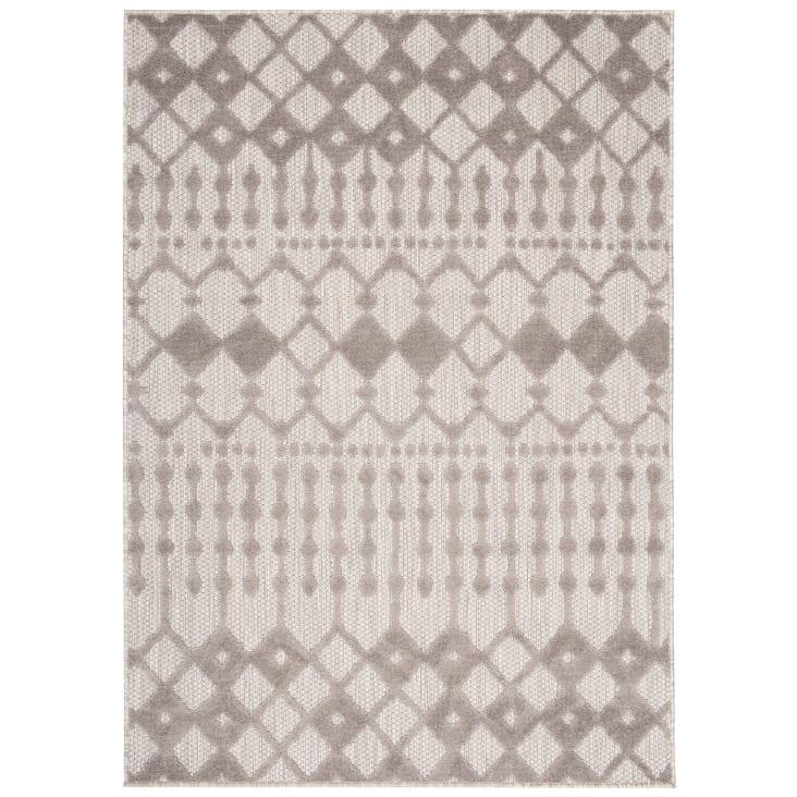 Outsunny Set 2 Vasi per Piante Quadrati e Impilabili Beige | Aosom Italy