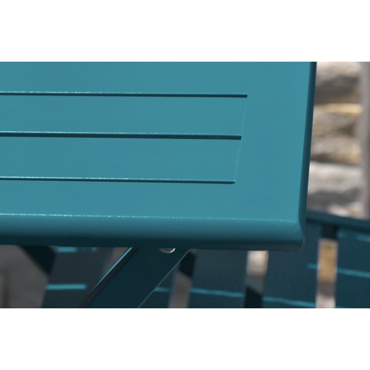 Mesa de jardín plegable de aluminio verde azulado-Marius cropped-4