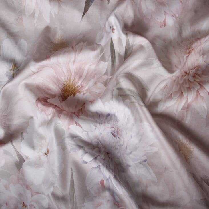 Set Copripiumino Matrimoniale 240x220 Cm - Raso Di Cotone 300TC, 2 Federe 50x75, Bianco Avorio - Foto 8