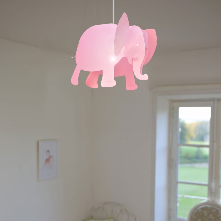 Lámpara de Escritorio Led Elefante Rosa 