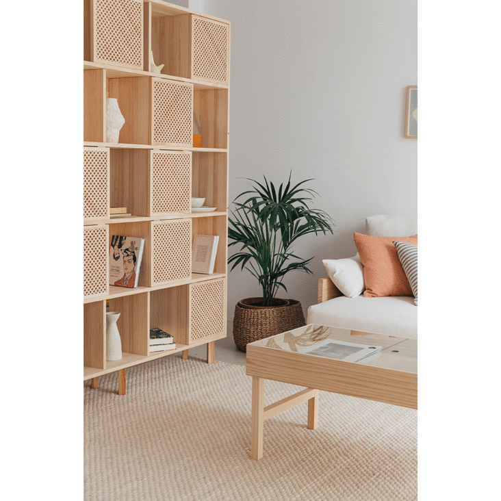 Bücherregal Hå Bambus 160x80x30cm Natur [en.casa]