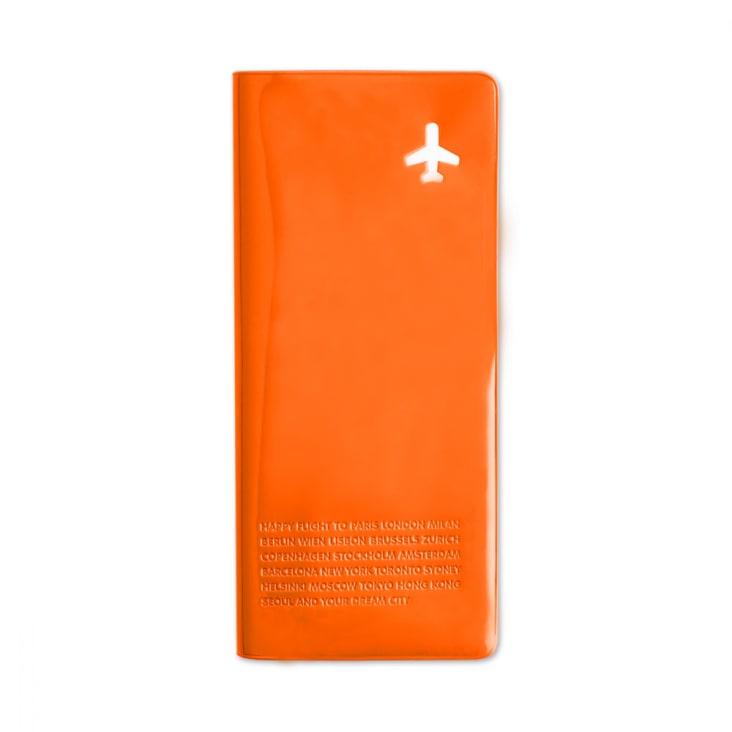 Organiseur de voyage happy flight plastique orange HAPPY FLIGHT
