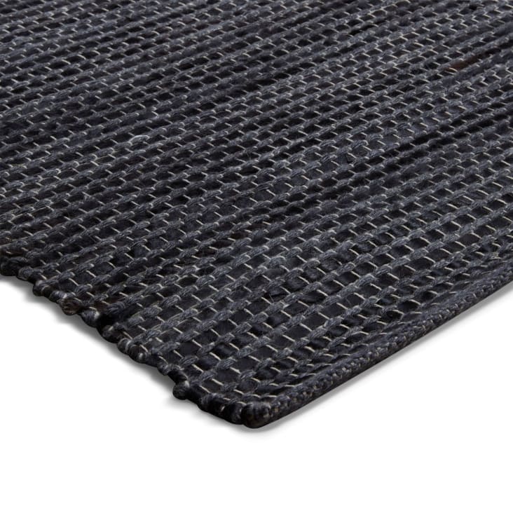 Tapis 100% laine noir 240 x 170 cm Raja