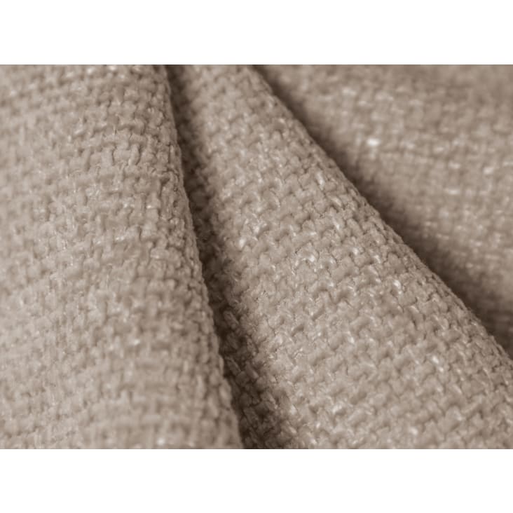 Canapé d'angle droit 6 places en tissu chenille beige-Miley cropped-2