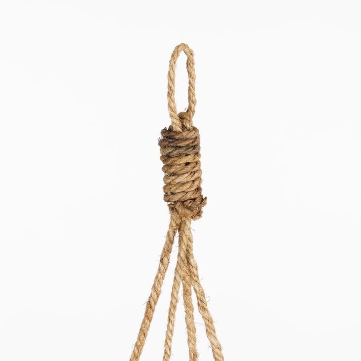 Pflanzkorb für draußen aus grauem Rattan D40 Marcia Maisons du Monde