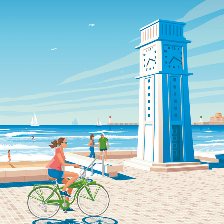 Póster les sables d'olonne 50x70 cm Maisons du Monde — free download