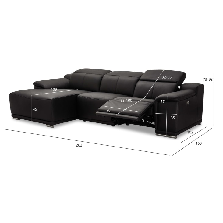 Canapé d'angle 3 places en cuir noir-ALEXA cropped-3