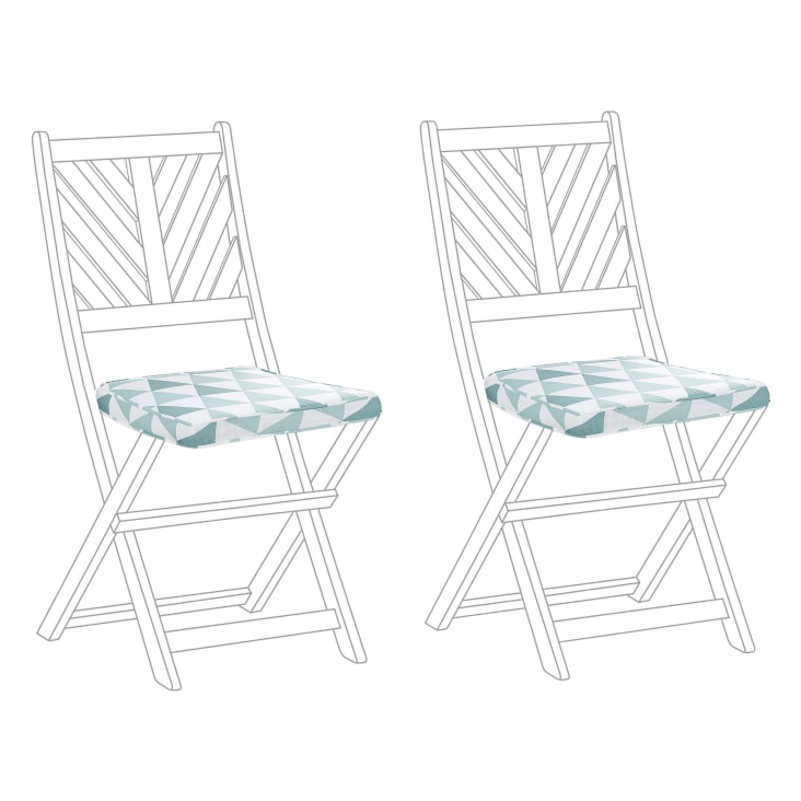 Set Di 4 Cuscini Da Sedia DORAFAIR In Lino E Cotone, Bianco, 40x40x2 Cm, Con Fondo Antiscivolo E Fodera Rimovibile