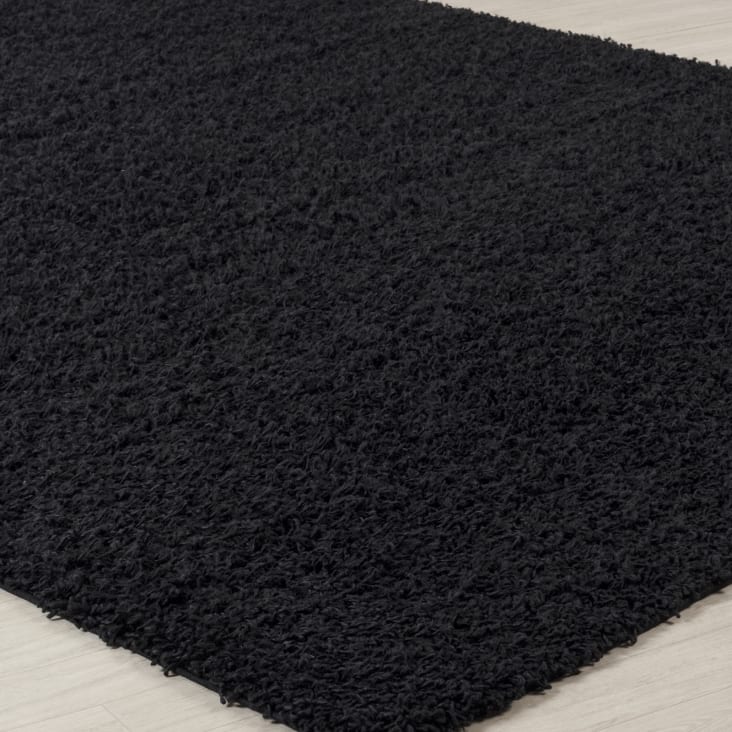 Tapis Shaggy Moderne Noir 80x150-Lilly cropped-6