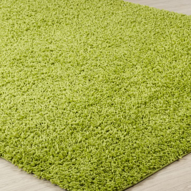 Moderner Hochfloriger Shaggy Teppich Grün 200x290 Lilly Maisons du Monde