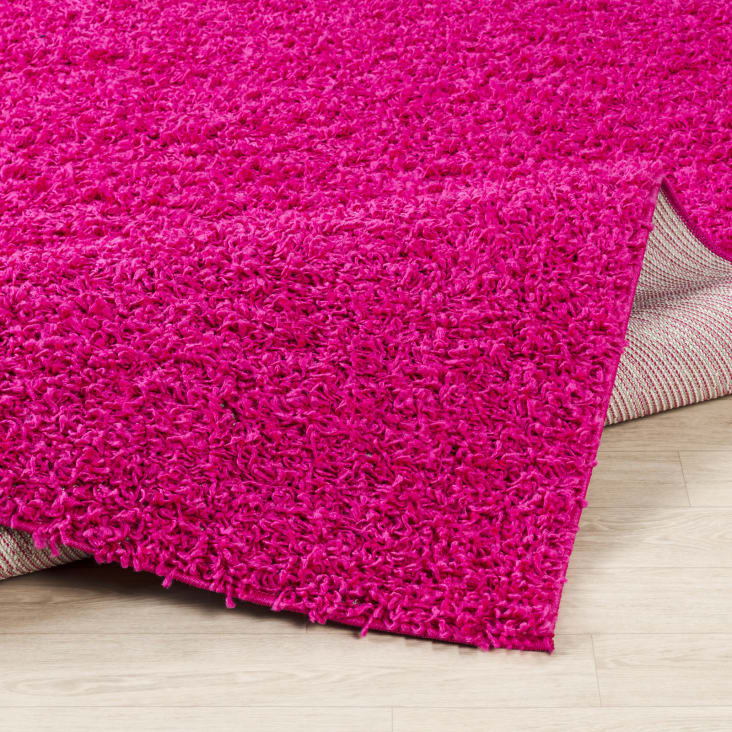 Tappeto Shaggy Moderno Fucsia 100x200 Lilly