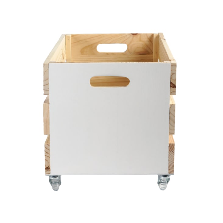 Creative DECO XXL Grande Caja Madera Decorativa con Ruedas