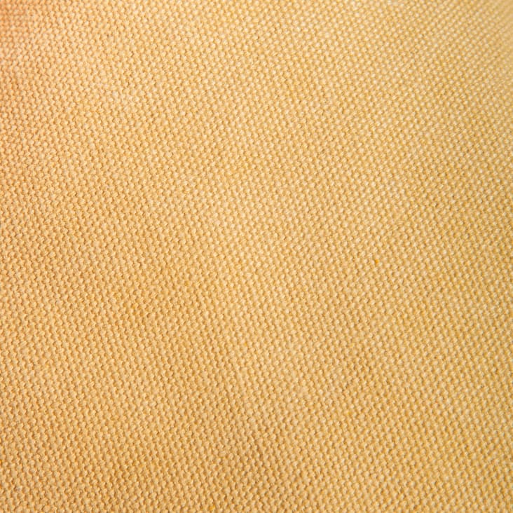 Cojín de suelo CALMA de algodón amarillo 60x60