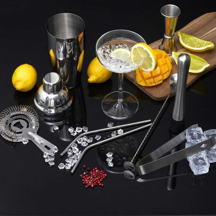 Kit pour cocktail 22 pièces en acier inoxydable