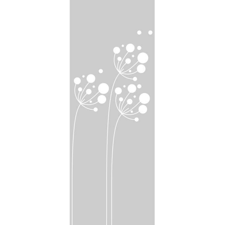 Film Occultant fleurs artistiques pour Vitre/Douche 145x55cm