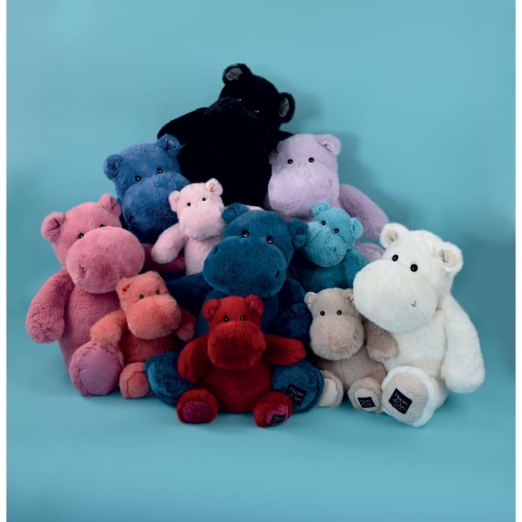 NICI Portachiavi Peluche Ippopotamo Grigio 9 Cm | Simpatico Accessorio Per Chiavi, Morbido E Piccolo, Regalo Idea