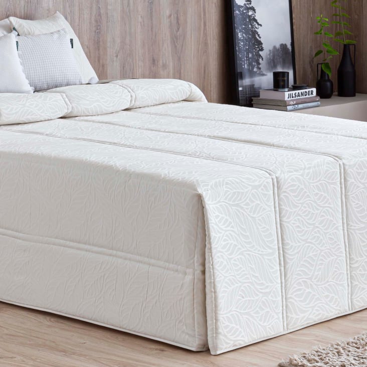 Edredón confort relleno gr hojas blanco cama 150 cm PEDRAZA Maisons du Monde