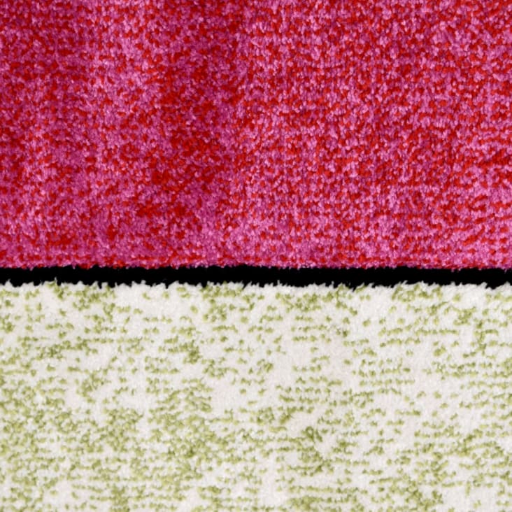 UN AMOUR DE TAPIS - Tapis Salle a Manger Rouge 240x340 cm - Grand Tapis  Salon Moderne Design Geometrique - Tapis à Poils Ras idéal pour la Salle à  Manger : 