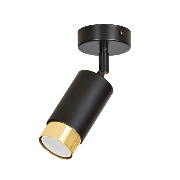 Faretto Da Soffitto O Parete JEANY – 2 Luci – Design Moderno Nero – Regolabile E Orientabile – Per Soggiorno, Cucina, Camera Da Letto