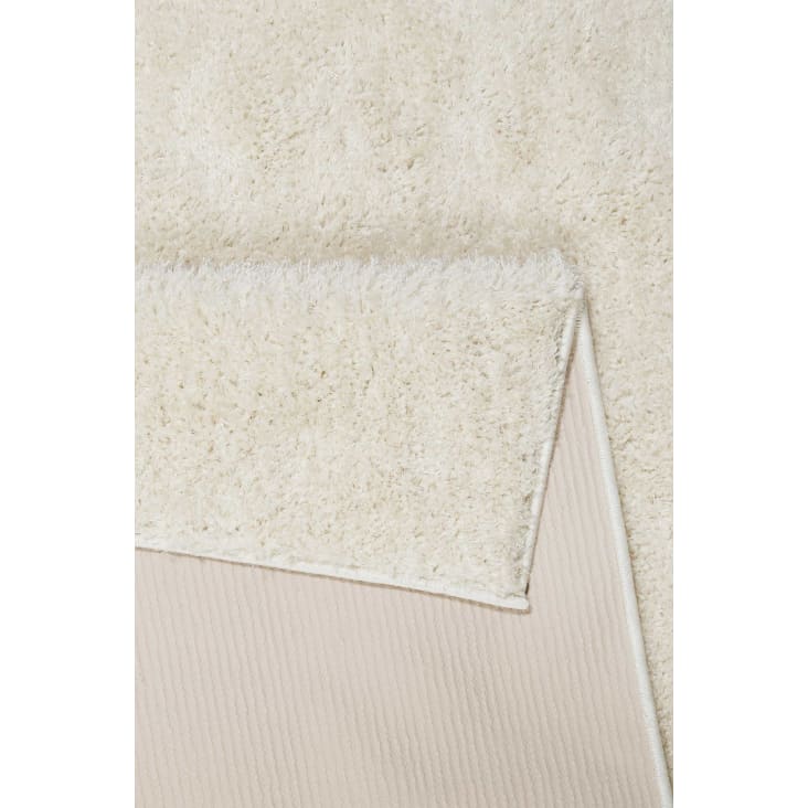 Moderner Hochflor Teppich creme weiß, Wohn-, Schlafzimmer, Flur 80x300  #SWAGGER SHAG | Maisons du Monde
