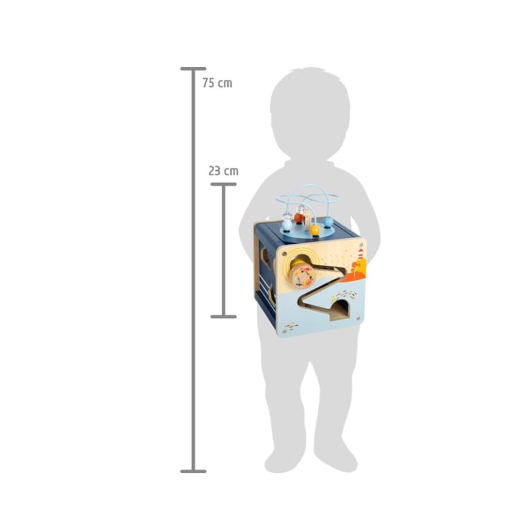 Cube Motricité Small Foot - Monde Sous-Marin Avec Canne à Pêche Magnétique - Jeu Éducatif