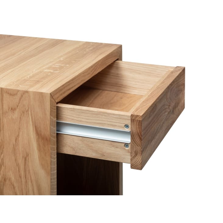 Lot de 2 Table de chevet avec tiroir en chêne massif huilé-HUGO cropped-3