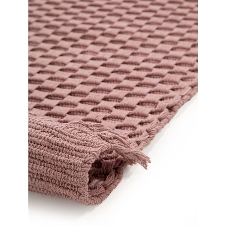 Artem tappeto bagno grande rosa Ø90 cm Acrilico Ecru