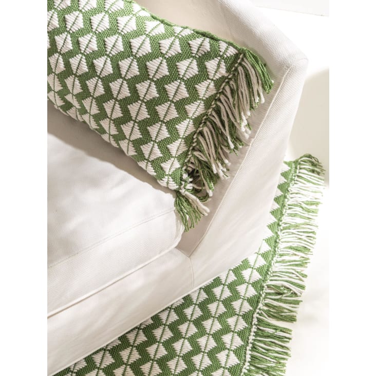 Cuscino per interno ed esterno verde 30x50 MORTY