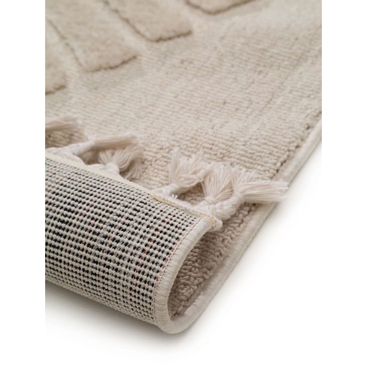 Tapis De Jeu En Mousse 160x220cm TT Home - Antidérapant, Doux - Pour Chambre Enfant - Couleur Beige Crème