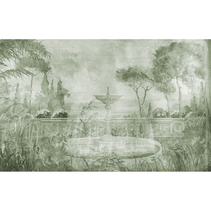 Papier peint panoramique motif imprimé Vert 432x270cm-TIVOLI cropped-2