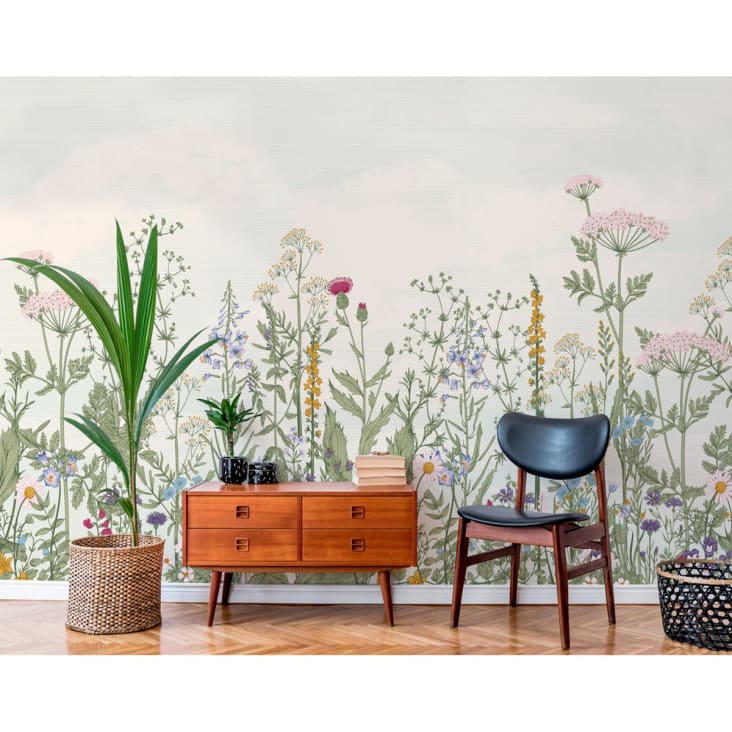 Papier peint panoramique motif floral Multicolore 480x280cm-CENTAURÉE cropped-3