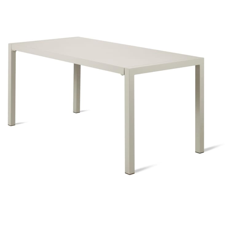 Table de jardin 160cm métal beige-Quatris cropped-4