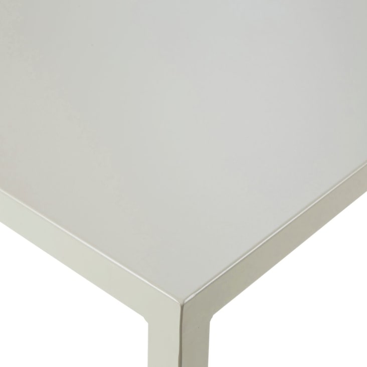 Table de jardin 160cm métal beige-Quatris cropped-5