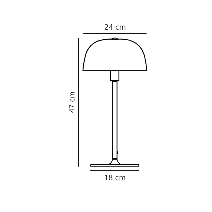 Lampada da tavolo elegante con paralume arrotondato in ottone CERA