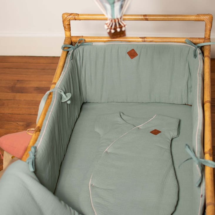 Paracolpi universale per letto in garza di cotone, Jeanne-Jeanne cropped-3