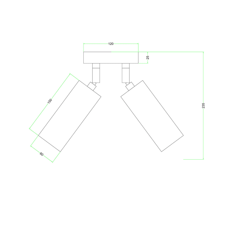 Faretto KAY R da incasso vetro satinato 230V/350mA LED 5W 3000K