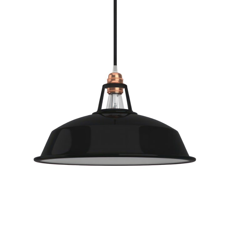 GIGGI Paralume A Sospensione In Metallo E Corda Iuta | Retrò Boho Nero Per Soffitto, Lampadari E Plafoniere - 2