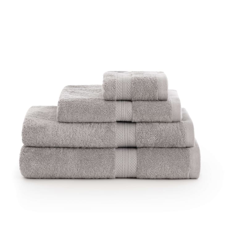 Toalla baño sábana algodón gris (100x150)